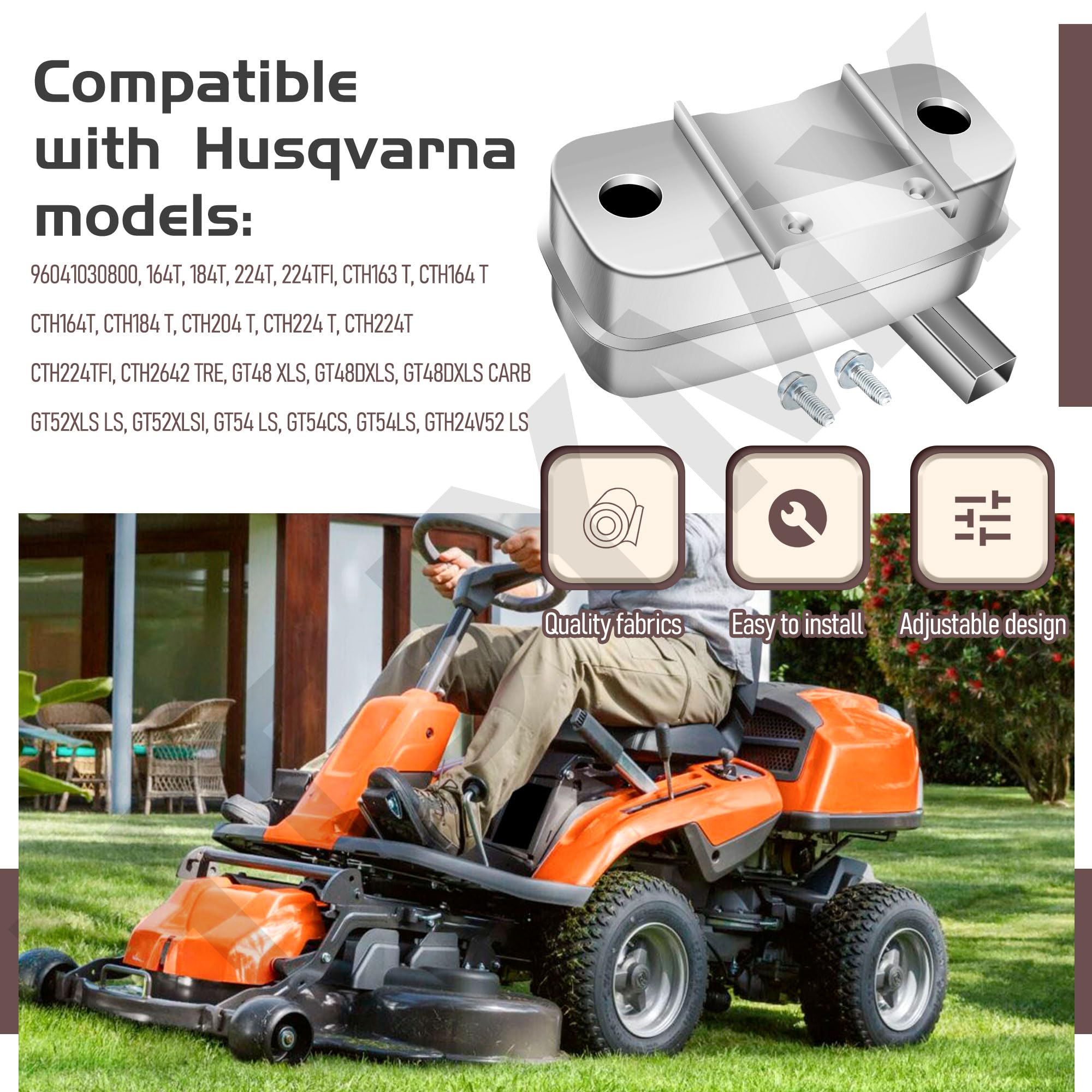 Amazon.com : 589818701 Mower/Tractor Muffler Compatible with