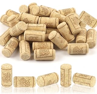 35 Pack Straight Wine Corks, #8 Soft Wood Cork Stoppers, 7/8" x 1 3/4" Corks For Crafts, Leakproof Bottle Corks For Beer, Wine Bottles, Crafting Decor, DIY Arts