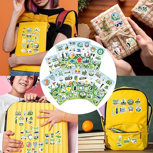 Miniatura 5 de 256 PCS Calcomanías de Golf, Calcomanías Deportivas de Golf, Calcomanías de Golf, Regalos Divertidos de Golf para Niños Hombres Mujeres, Favores de