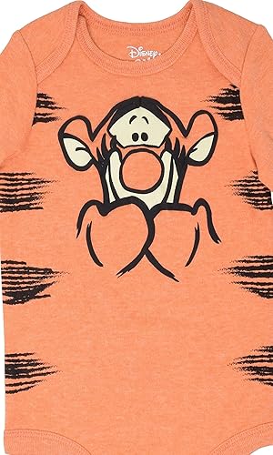 Miniatura 8 de Disney Lion King Winnie the Pooh Mickey Mouse Minnie Mouse Baby 3 Pack Bodysuits Newborn to Infant