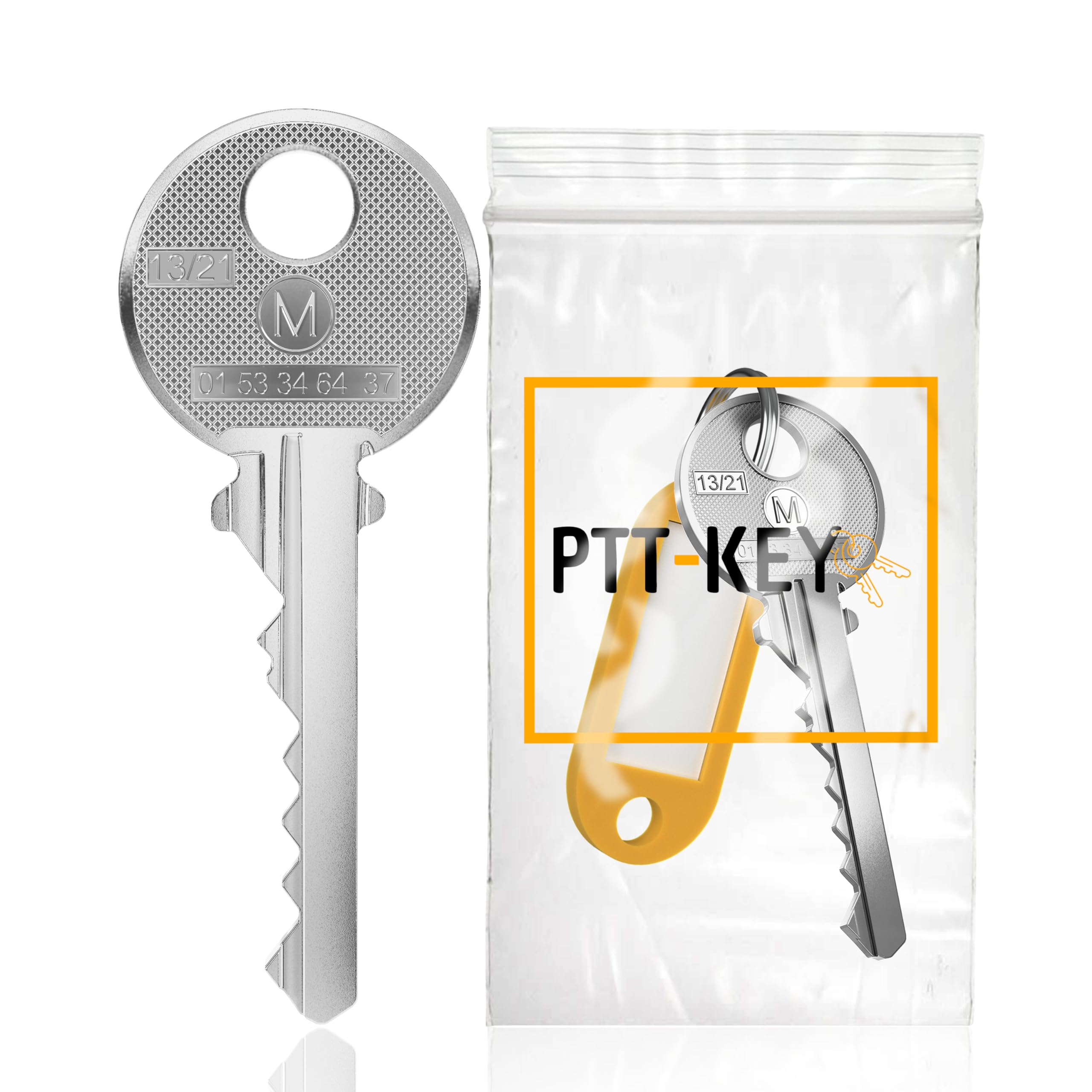 PTT-KEY - M10 PTT key for lock mailbox and building entrance - Universal key - Universal key - Mailbox barrel - PTT M10 pass - Universal pass - PTT key M10