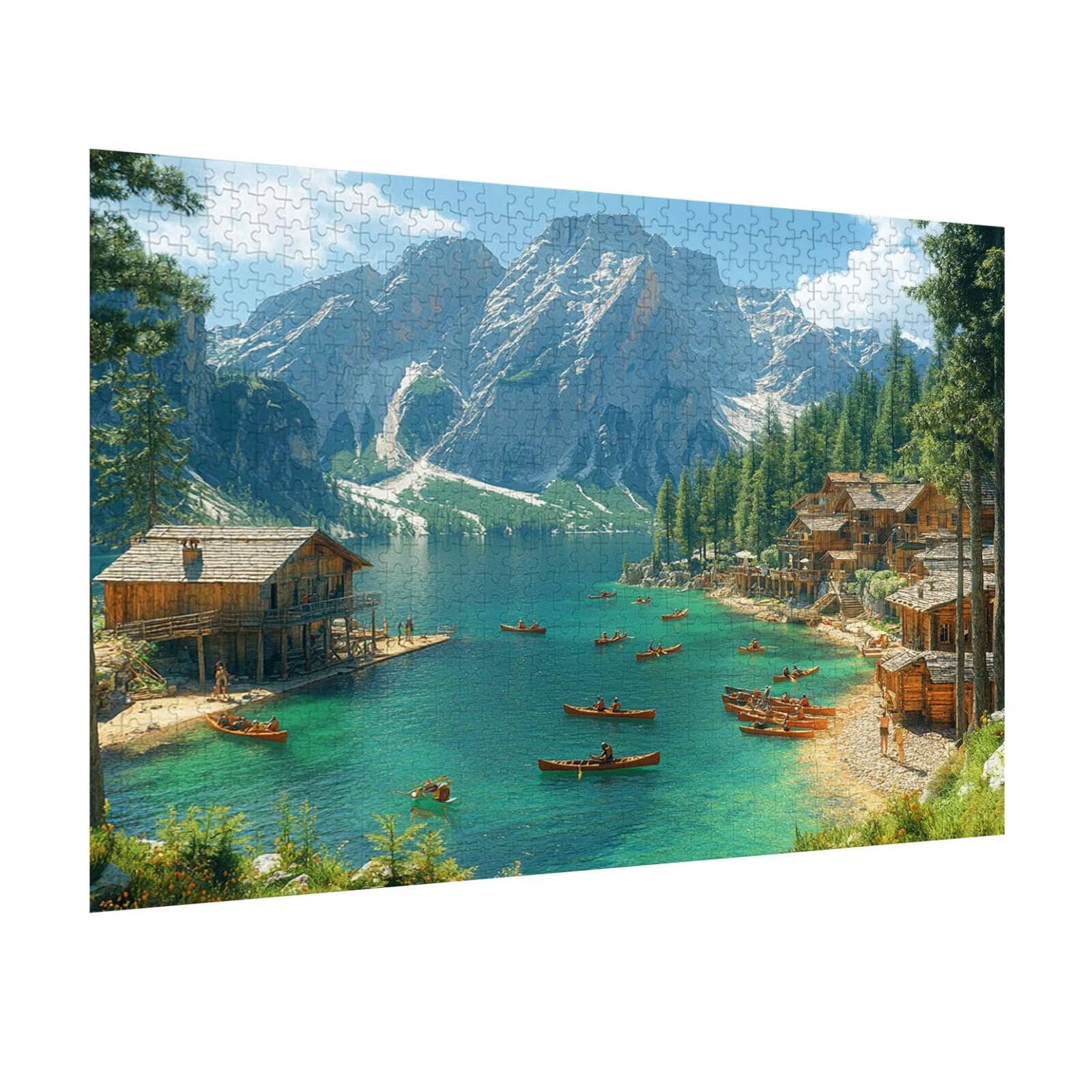 Puzzle 6000 Pezzi montagna Puzzle Classici per Gioco Familiare, n-742