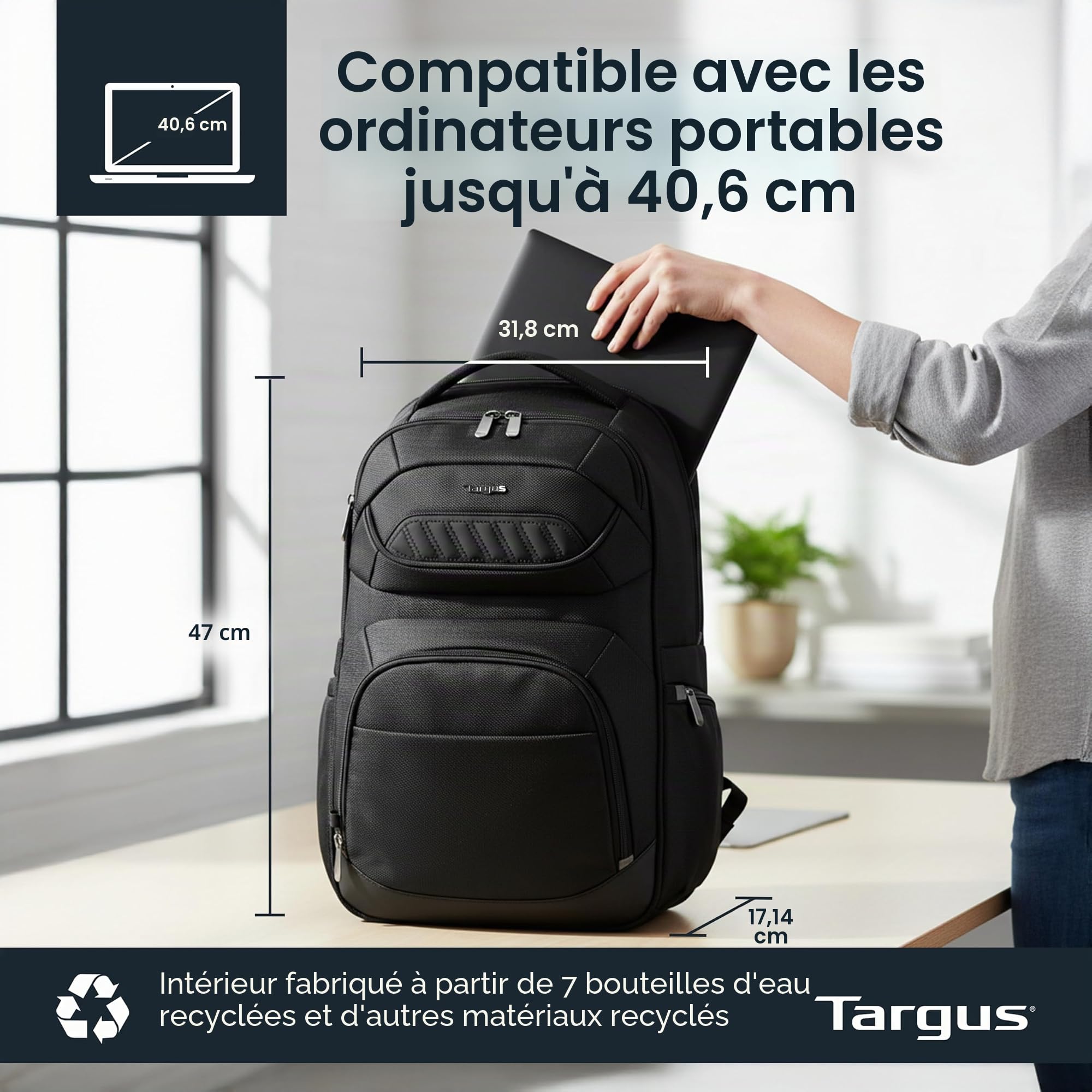 Targus Sac à dos pour ordinateur portable