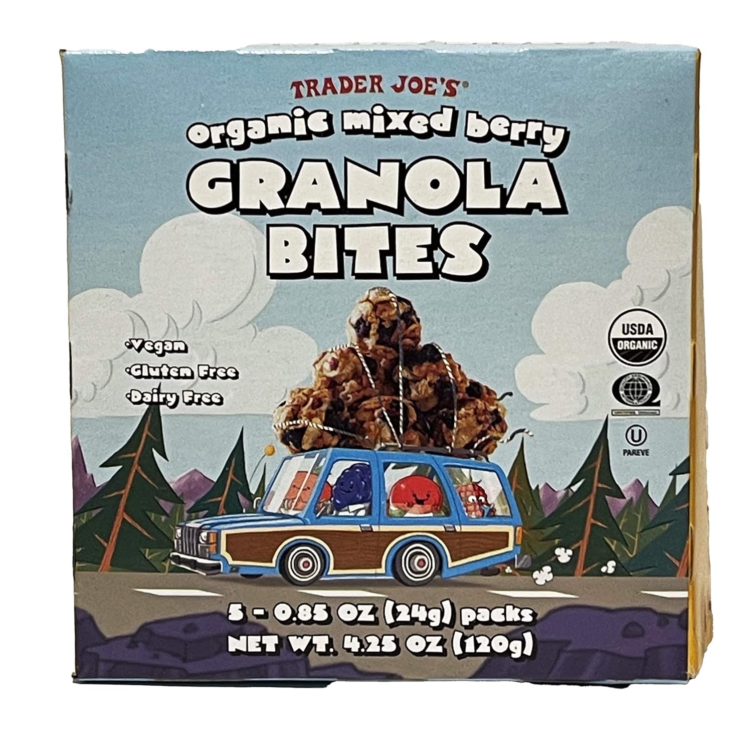 Trader Joe's Organic Mixed Berry Granola Bites Vegan