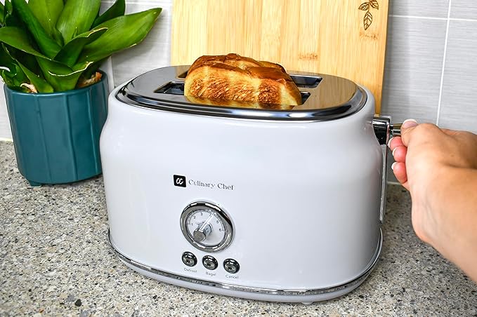Tostadora Culinary Chef 2 rebanadas 900W blanca miniatura 2