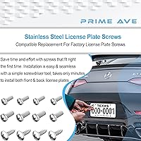 Vista 4 de Tornillos de matrícula de acero inoxidable para Mercedes Benz (longitud extendida)