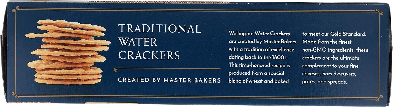 Wellington Traditional Water Crackers, 4.4-Ounces (Pack of 12)