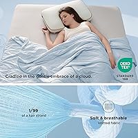 Vista 5 de Bedsure - Mantas refrescantes para personas que tienen calor al dormir, cobija de verano, tamaño individual, regalo fresco, ligero para sudores