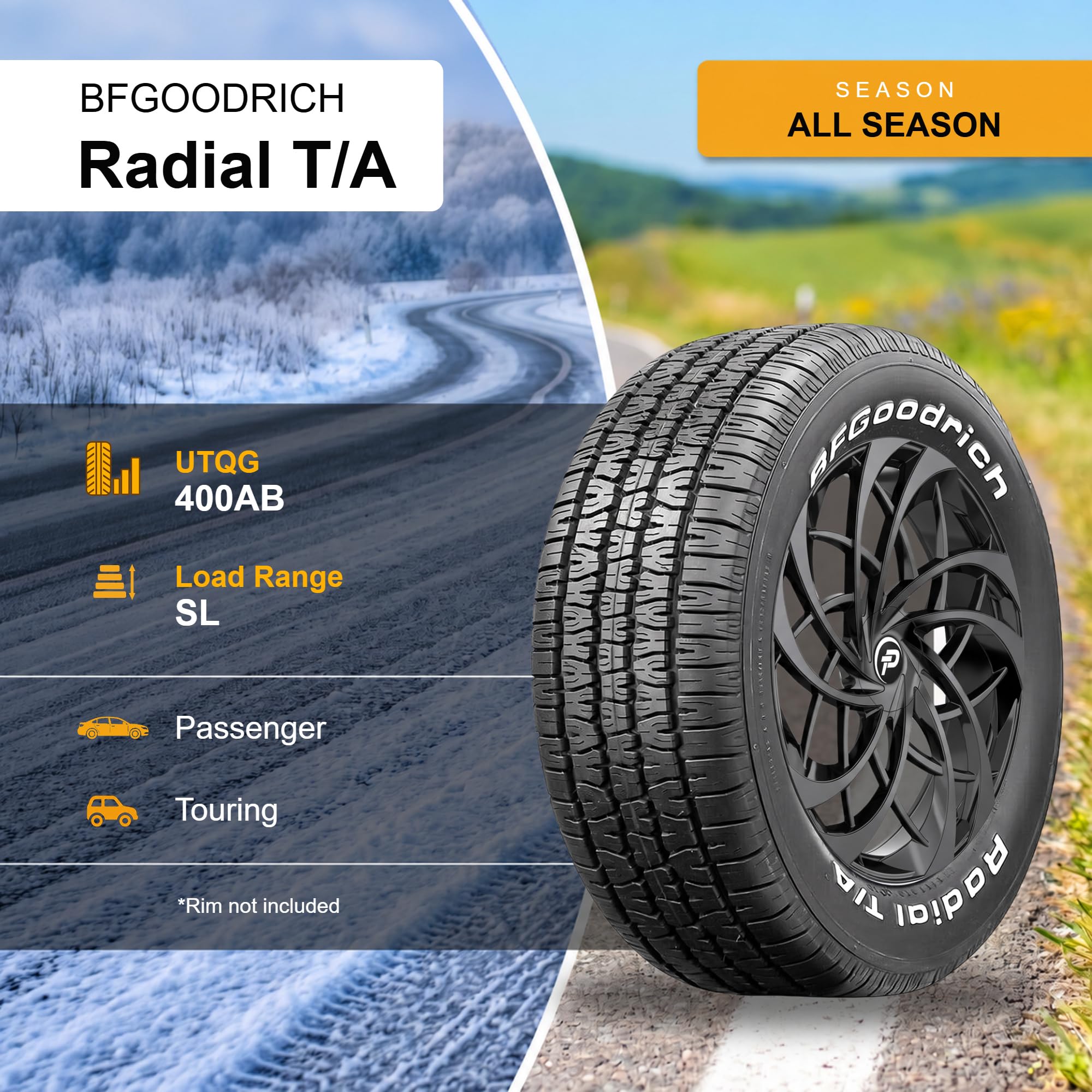 Amazon.com: BFGoodrich Radial T/A All Season Car Tire for