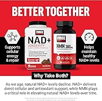 Vista 5 de Force Factor Suplemento NMN, mononucleótido de nicotinamida para apoyar el envejecimiento saludable y el metabolismo energético, aumenta los niveles