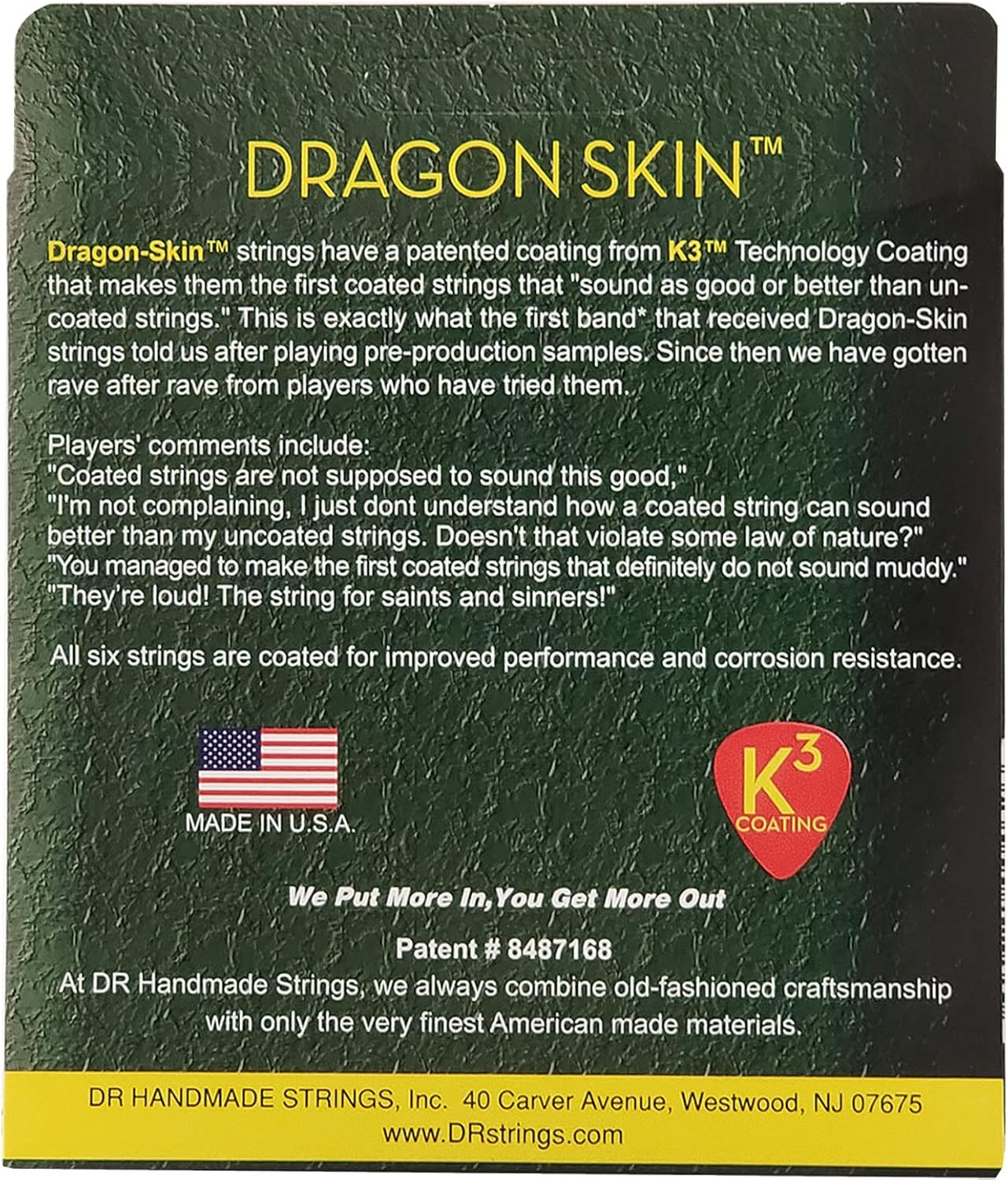 DR Strings DRAGON SKIN Acoustic Guitar Strings (DSA-2/12)