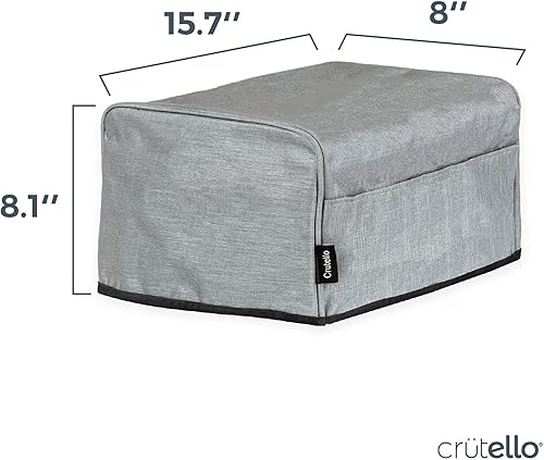 Miniatura 7 de Crutello Cubierta para tostadora de 2 rebanadas con bolsillos de almacenamiento, cubiertas antipolvo para electrodomésticos pequeños