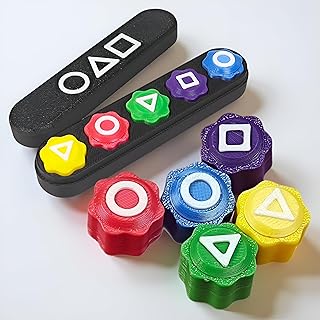Comprar Juego del Calamar Gonggi – Set de 5 Dados Coreanos con Estuche | Juego Tradicional Coreano para Niños y Adultos | Mini Juego de Mesa Portátil