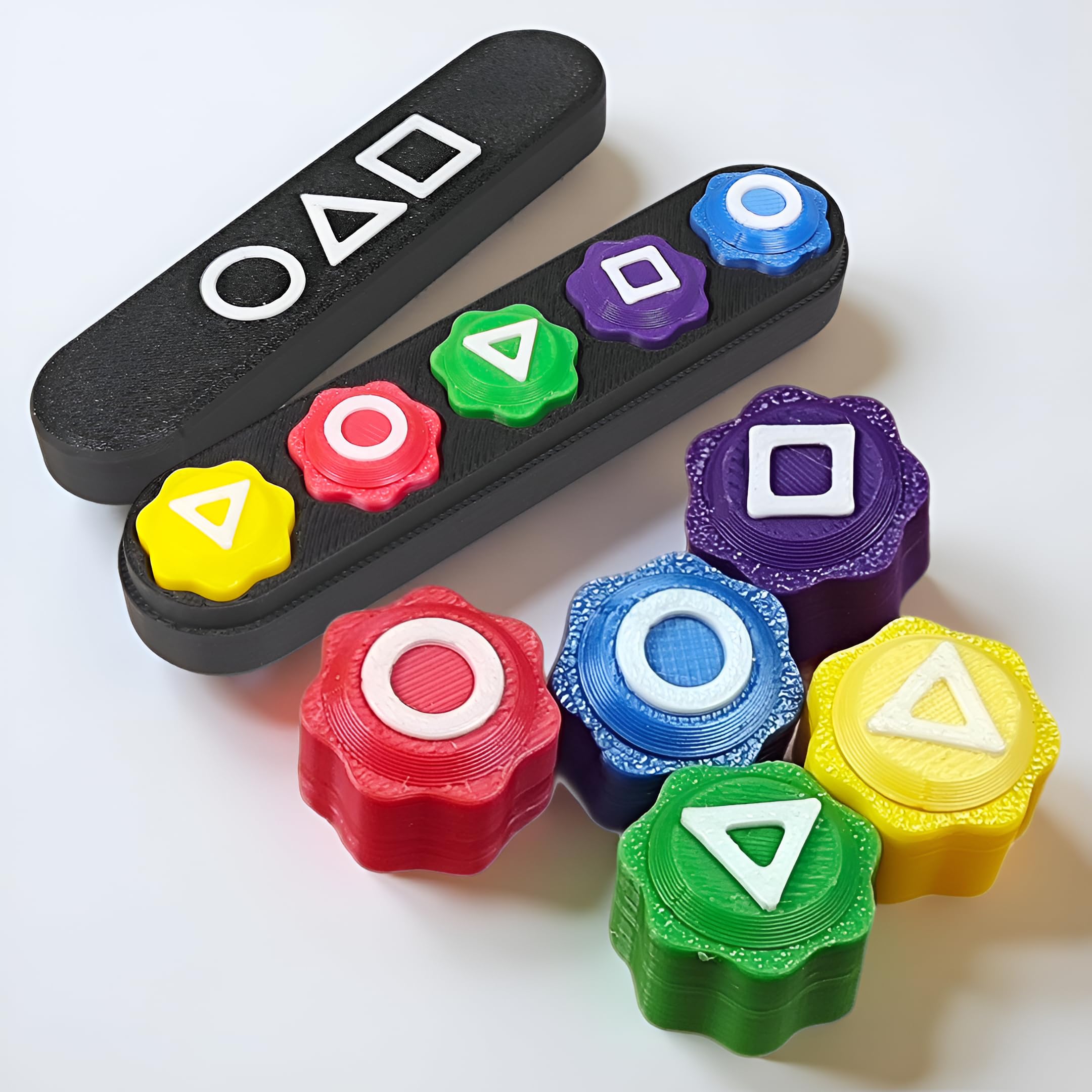 Juego Del Calamar Gonggi - Set 5 Dados Coreanos - Inspirado En Squid Game - Con Estuche - Para Niños Y Adultos