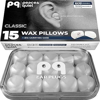 Amazon | PQ 用シリコン - 睡眠と水泳用の15個のシリコン耳栓 - ゲル耳