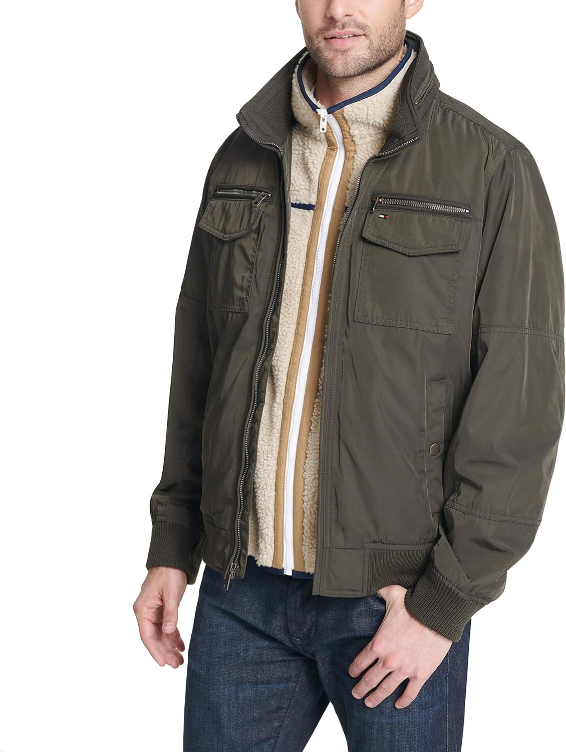 Tommy Hilfiger Men's Performance Bomber Jacket (Regular and Big & Tall