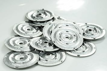 FM Approved Anaconda 2-3/8" Membrane Plates for Commercial Roofing 100 pcs