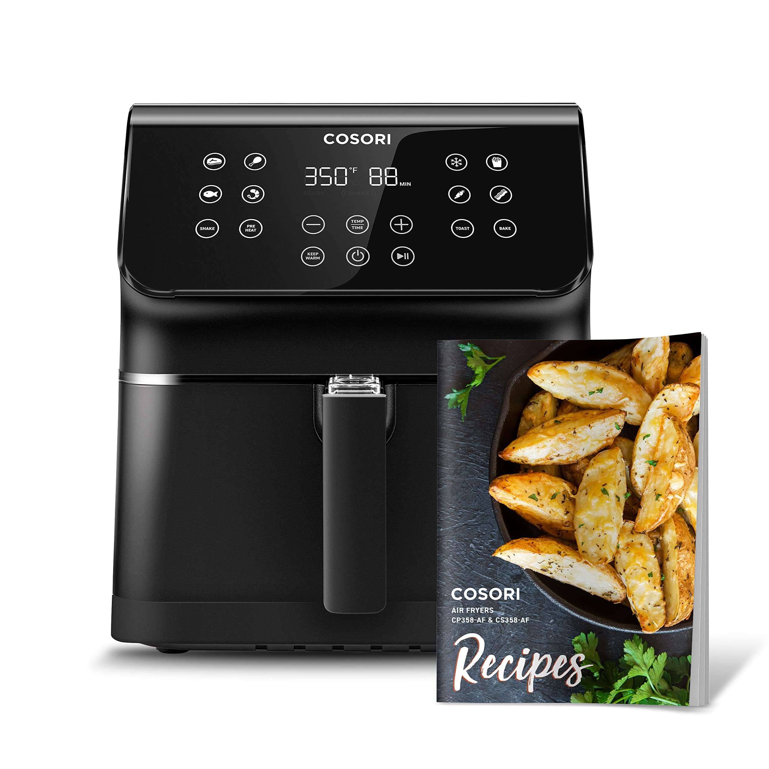COSORI Air Fryer(100 Recipes), 12in1 Large XL Air Fryer Oven with