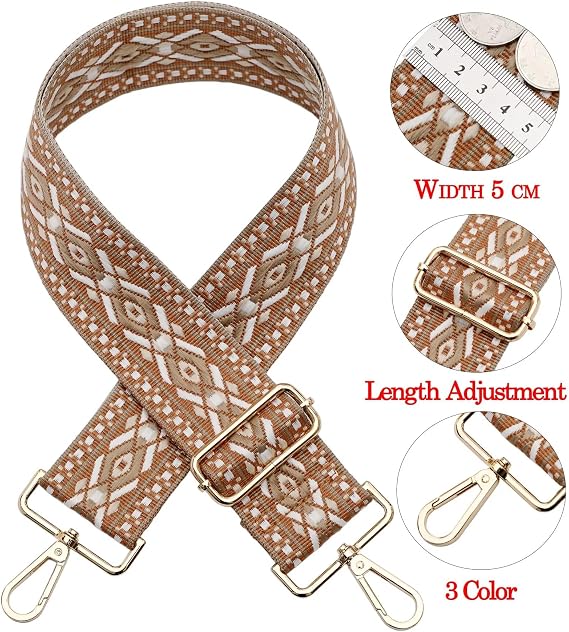 Bag Straps Replacement Crossbody Wide Shoulder Strap Bag Straps Adjustable Canvas Straps Crossbody Belts