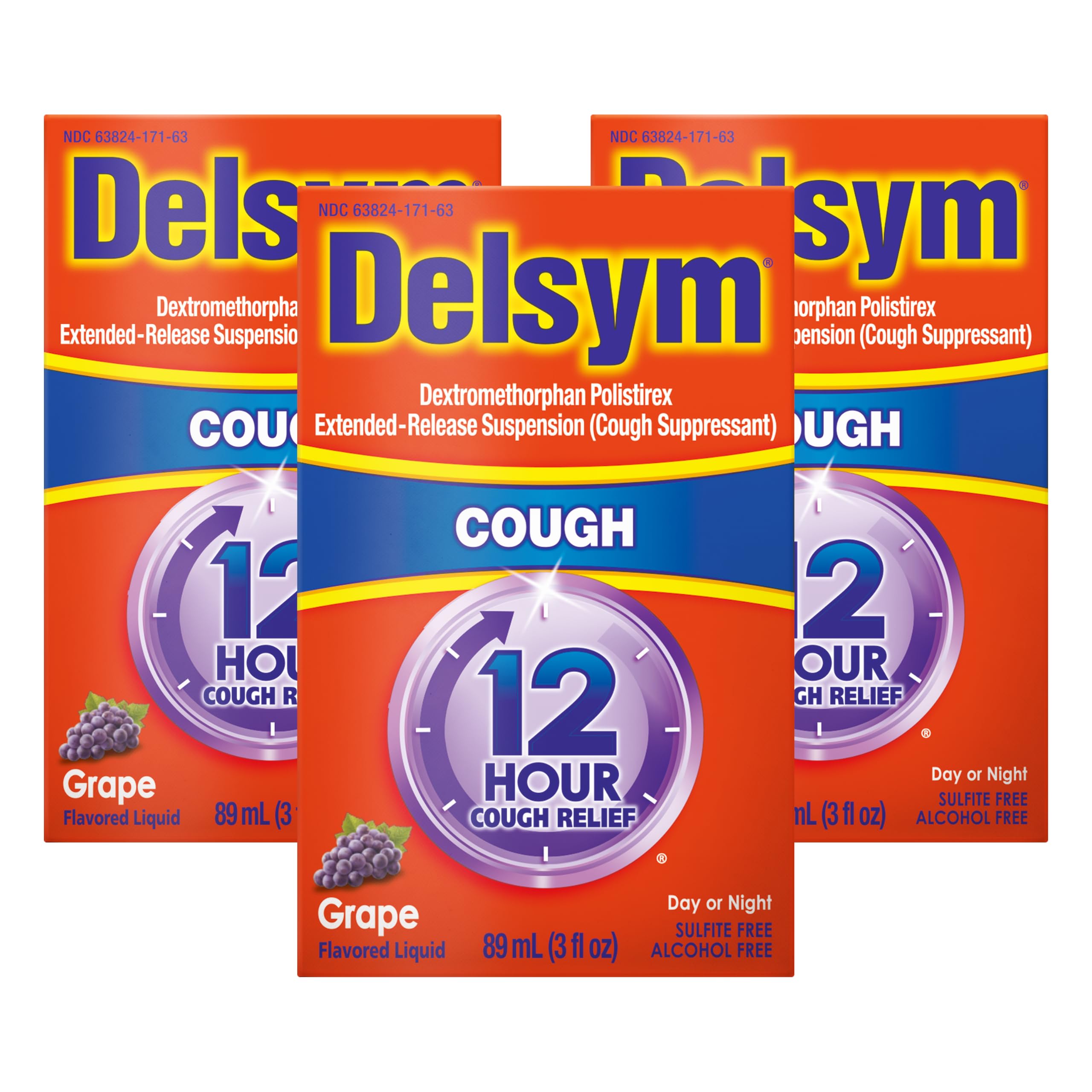 Delsym 12Hr Cough Medicine for Adults, Grape Flavor Cough Syrup, 5 FL OZ — Amazon image 16