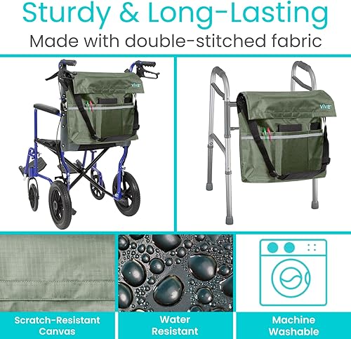 Miniatura 86 de Bolsa para silla de ruedas, Floral púrpura