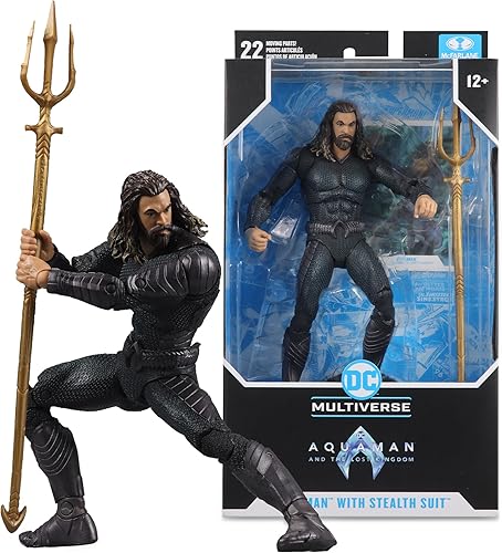 Miniatura 8 de McFarlane Toys - DC Multiverse Aquaman con traje sigiloso (Aquaman y The Lost Kingdom) Figura de acción de 7 pulgadas