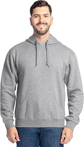 Fruit of The Loom Mens EverSoft Fleece Full Zip Hoodie JacketHooded Sweatshirt