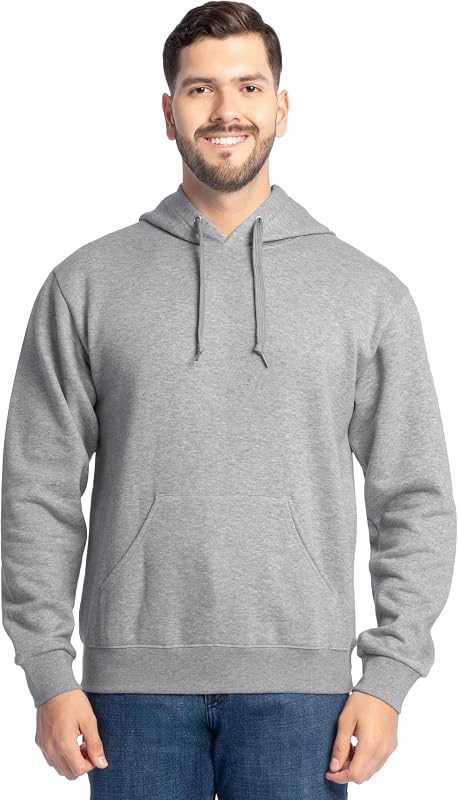 Fruit Of The Loom Unisex Adult Eversoft Fleece Hoodies, Pullover & Full Zip, Moisture Wicking Breathable, Sizes S-4x Shirt, Grey Heather, X-Large US