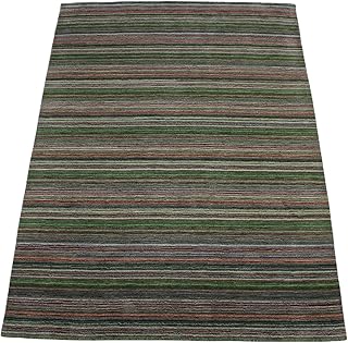 Gabbeh Teppich Grün 100% Wolle Orientteppich Handgefertigt 170X240 cm HL177