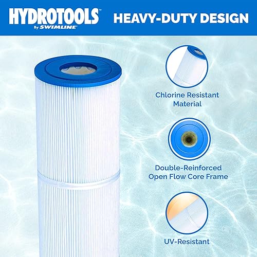 Vista 120 de SWIMLINE HYDROTOOLS - Tanque de cartucho de piscina sobre el suelo y elemento de filtro de repuesto, 100 pies cuadrados Sistema de filtración