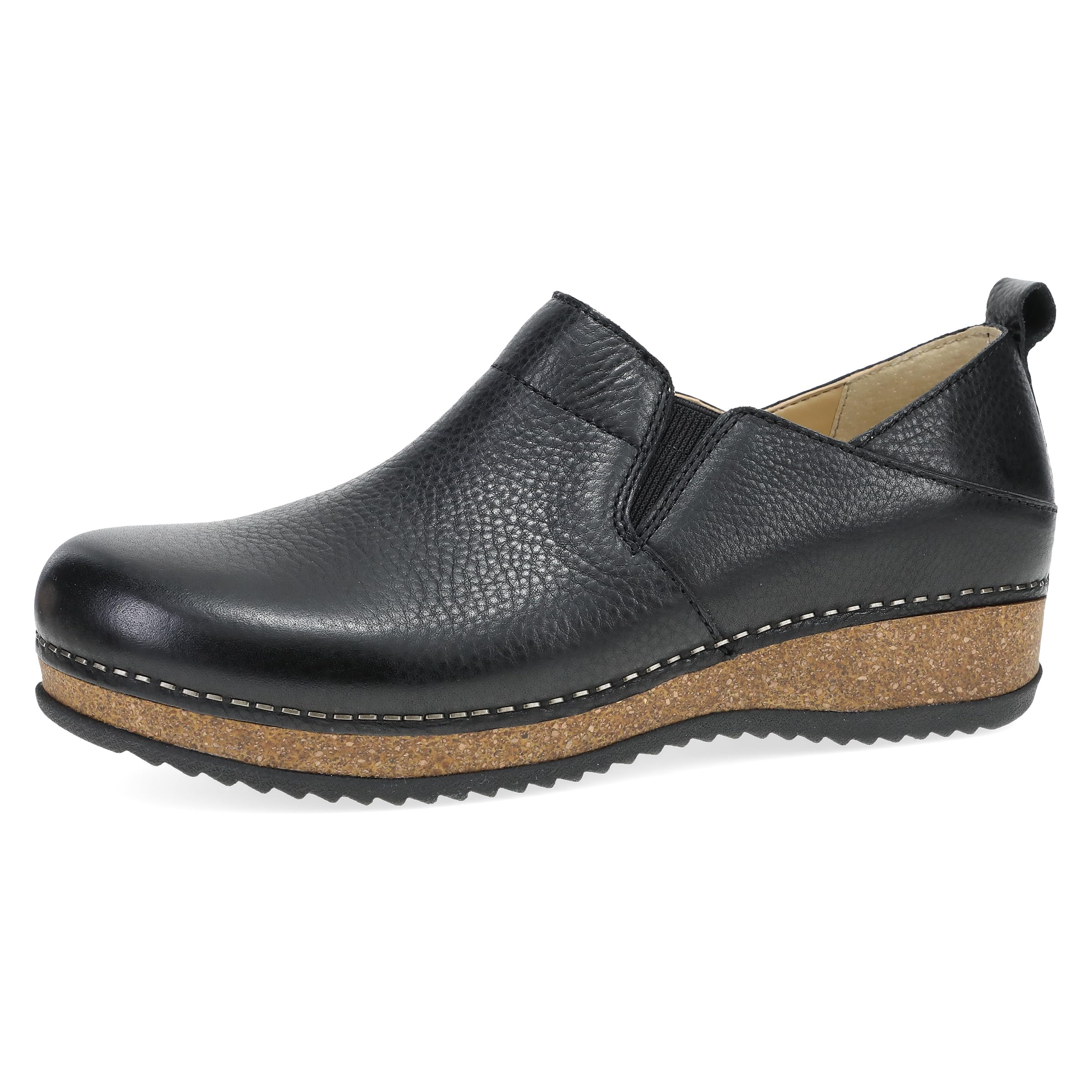 DanskoMeara Slip-On Shoe for Women - Dual-Density Cork/EVA Midsole and Lightweight Rubber Outsole Provide Durable and Comfortable Ride on Patented Stapled Construction