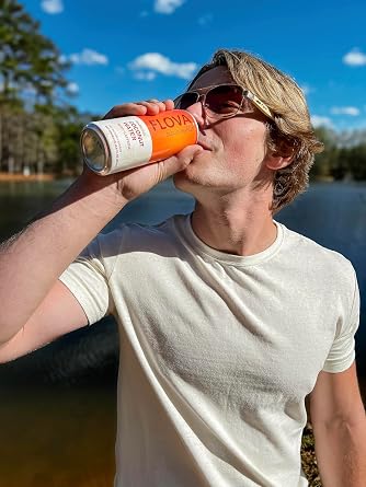 Flova Energy Drink, All Natural, Electrolytes and Minerals from Coconut Water, 4 Simple Easy to Pronounce Ingredients, 99% Juice, Assorted Pack of 12 Cans