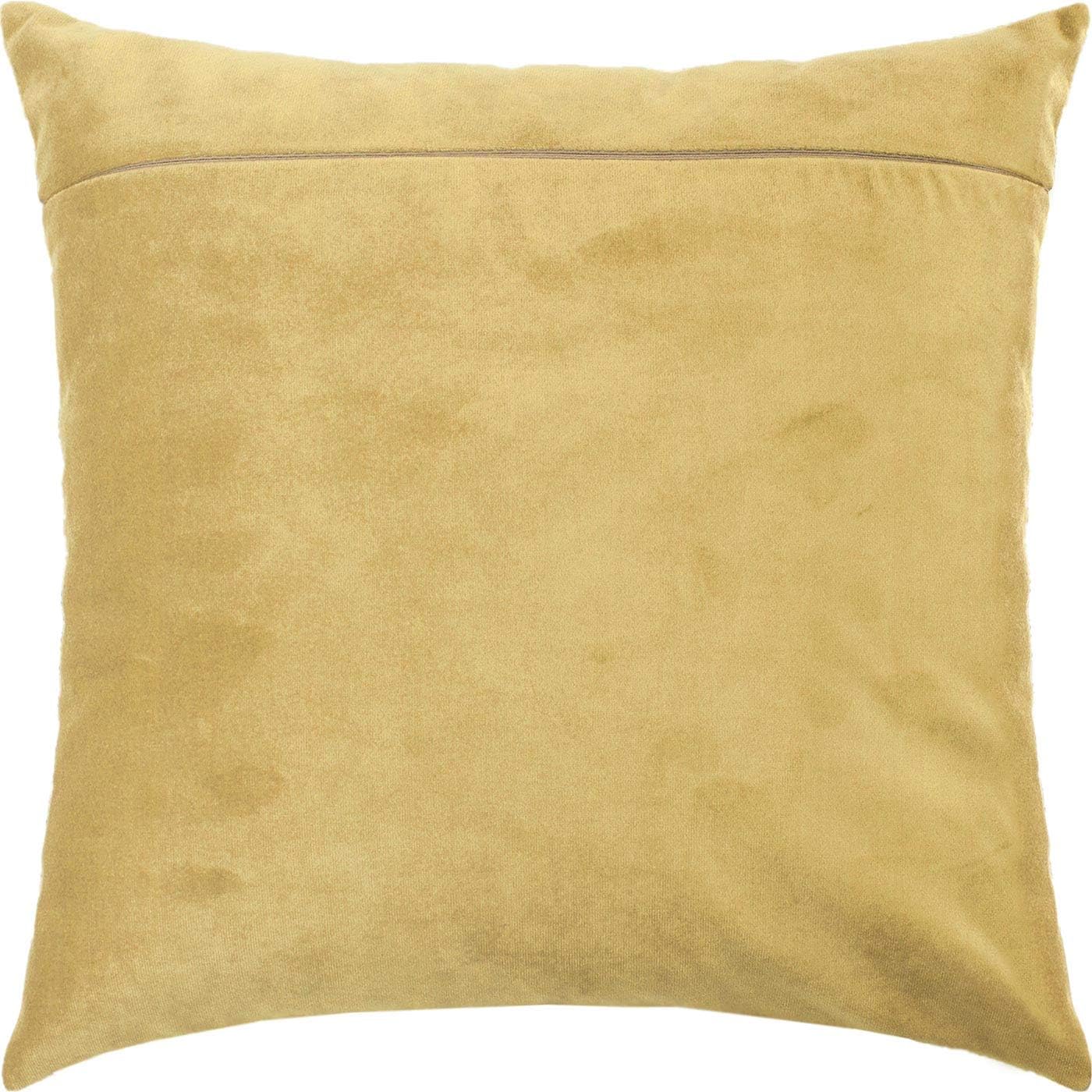 Brvsk Bright Gold. Velvet Backing for Throw Pillow Kits 16 × 16 inches (with Zipper) from Europe