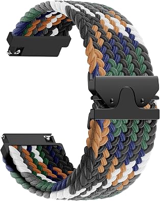 Nylon Watch Band Compatible with Garmin Venu 4 41mm/Venu 3S/2S/Vivoactive 5