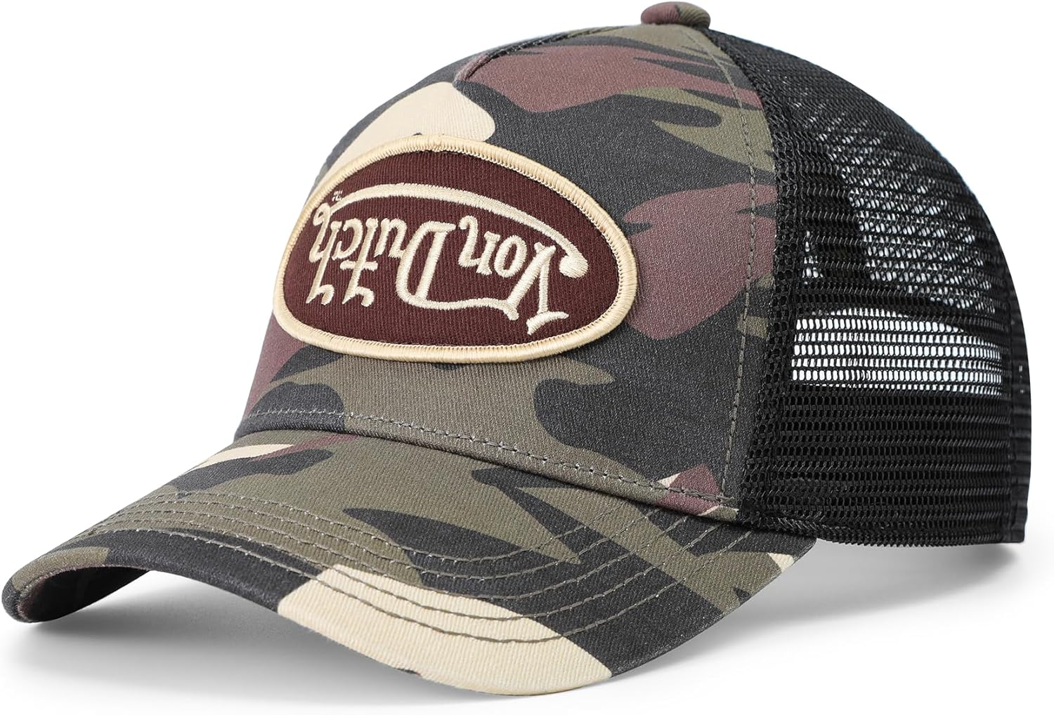 Von Dutch Kids Classic Trucker Hat | Adjustable Mesh Snapback with Logo, Breathable Back & Trend Prints