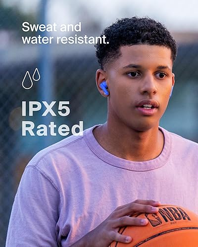 Miniatura 6 de Belkin SoundForm Nano 2 Auriculares Bluetooth para niños con micrófono integrado, batería de 28 horas, volumen seguro de 85 dB, resistencia al agua