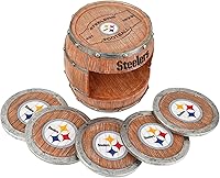 Vista 178 de NFL Team Logo 5-Pack Barrel Beverage Drink Coaster Set