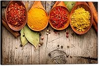 Vista 23 de Arte de decoración de pared para comedor, cocina, cocina, comedor, especias, verduras, cocina, comedor, decoración de pared, pintura artística