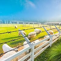 Vista 3 de Brazo de alambre de púas, paquete de 10 extensiones de poste de valla de acero galvanizado en caliente, brazo extensor de alambre de púas para poste