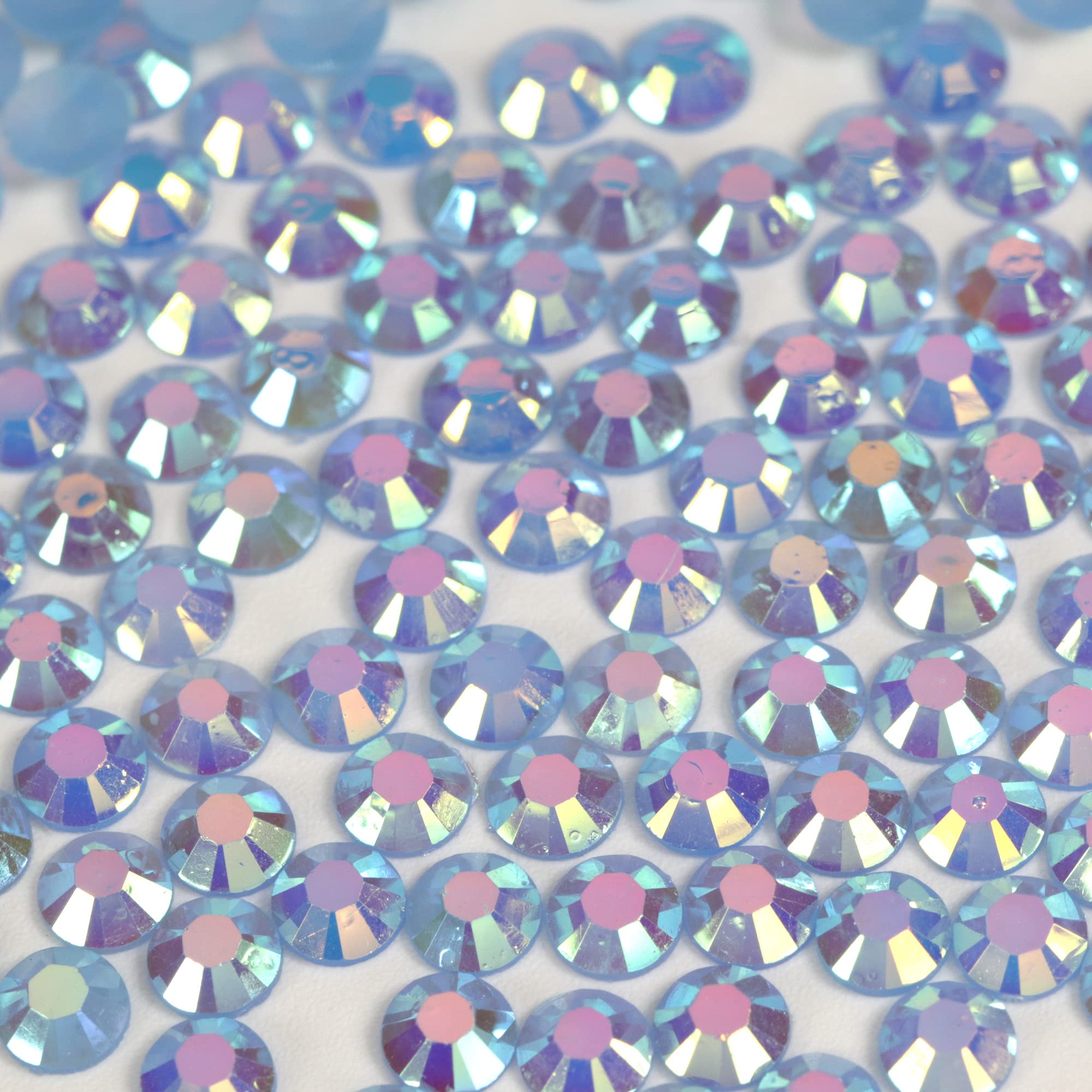 250pcs 6mm Flat Back Non-Stick Rhinestone Crystal Diamantes Nail Art & Craft Scrapbooking Embellishments 90 Available Colours (6mm, AB Clear #A13) — view 21