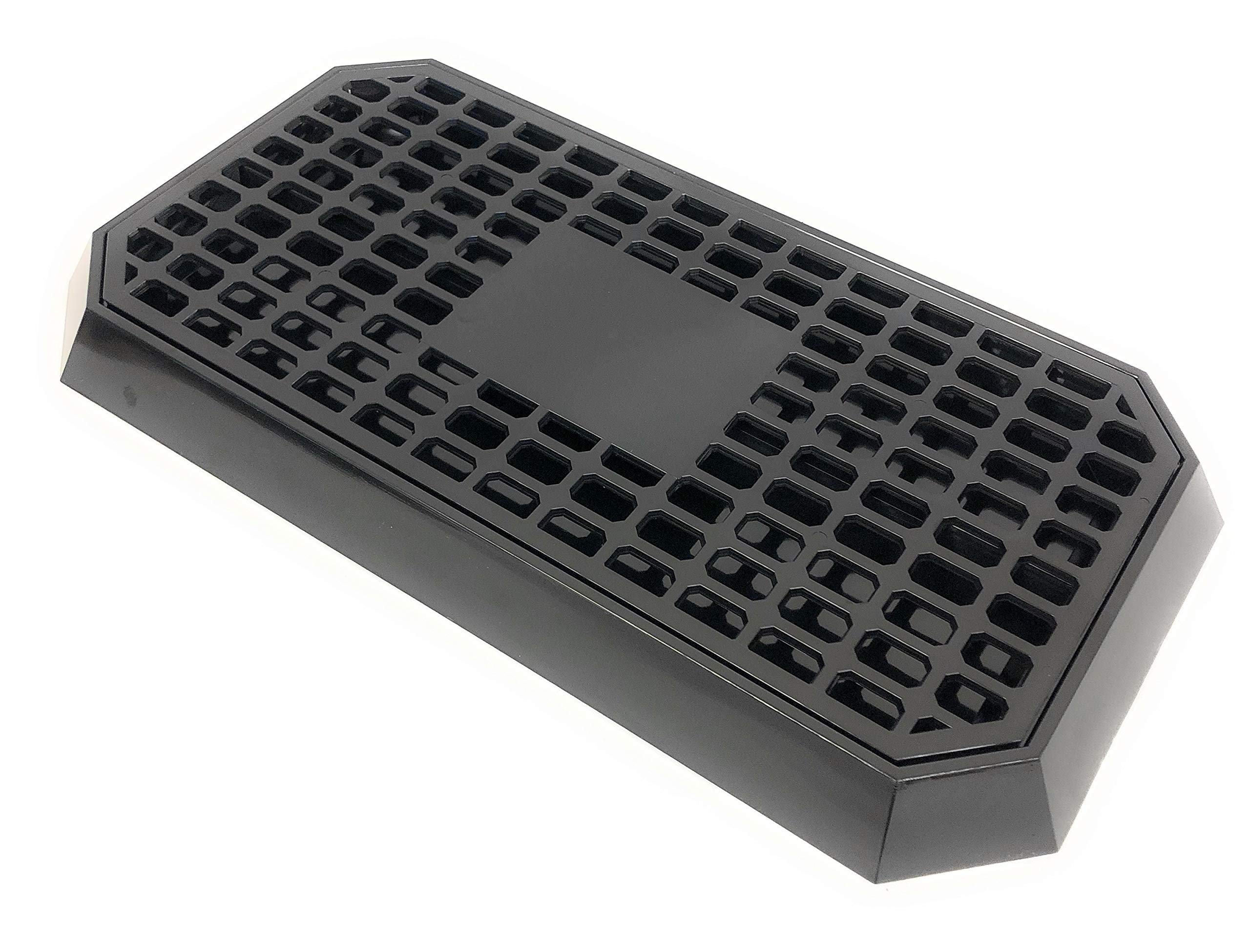 Uni Bar Plastic Drip Tray Nightclub Pub Drip Tray Rectangular Drip Tray (Black) Made in England