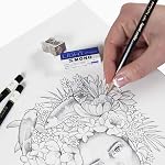 Tombow 51523 MONO Drawing Pencil, Assorted Degrees, Graphite 12-Pack, Black