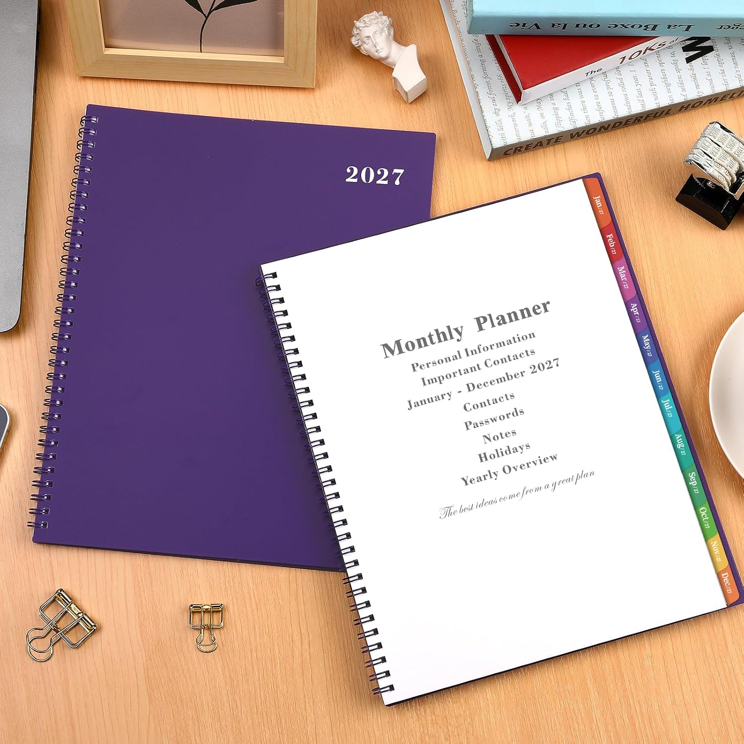 2027 Monthly Planner - 2027 Planner, 9'' x 11'' image 2