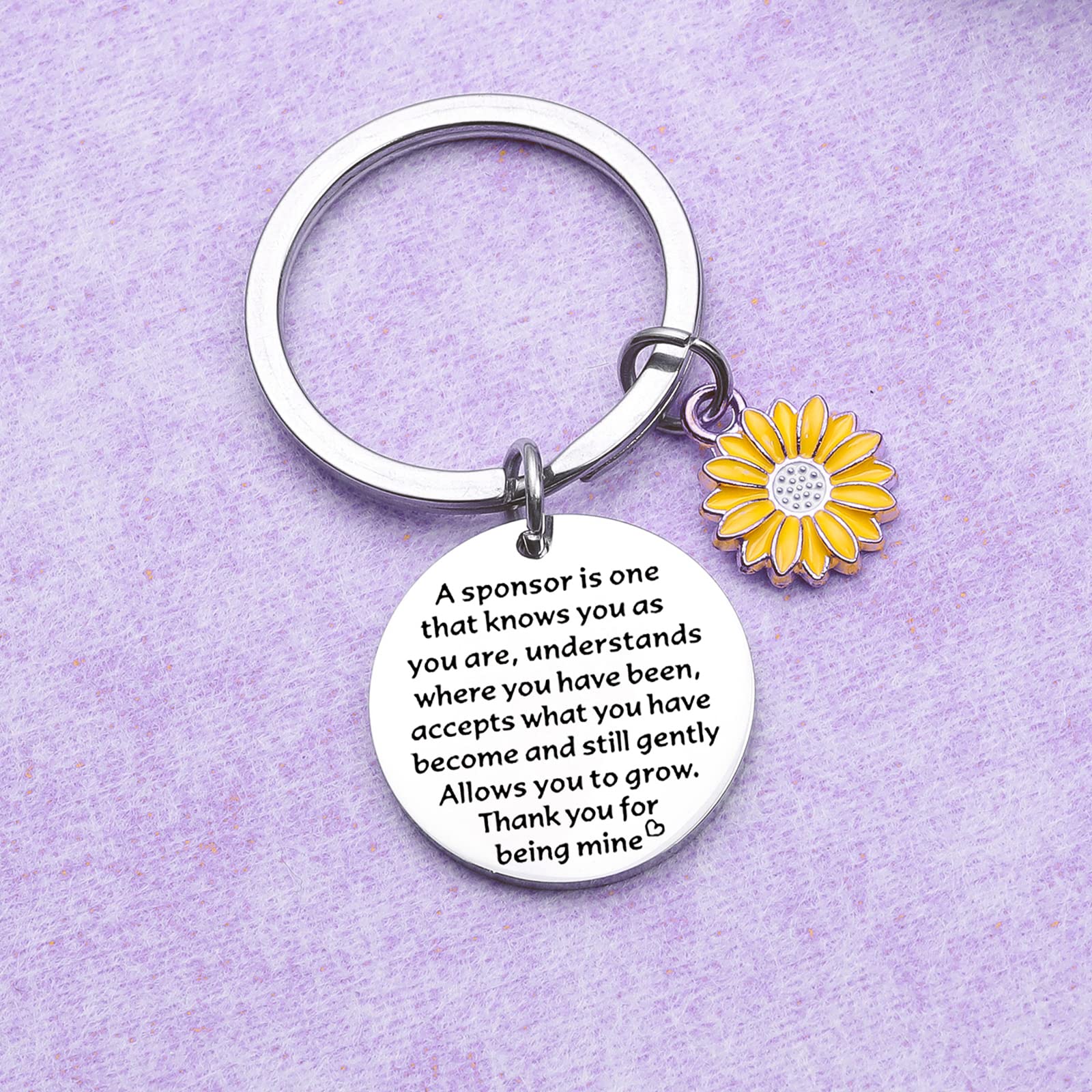 Confirmation Sponsor Gifts Keychain Confirmation Gifts AA Sponsor Appreciation Keychain