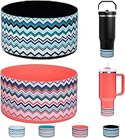 Vista 1 de 2 Piezas Protector de Base de Vaso para Stanley Quencher Adventure 40oz y Stanley IceFlow 20oz 30oz y Compatible con Hydro Flask 12oz 21oz 24oz 3D