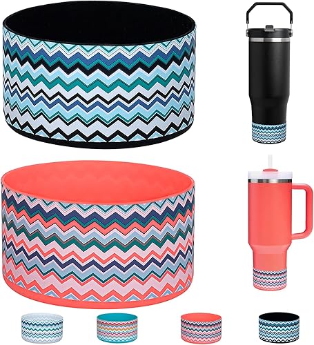 2 Piezas Protector de Base de Vaso para Stanley Quencher Adventure 40oz y Stanley IceFlow 20oz 30oz y Compatible con Hydro Flask 12oz 21oz 24oz 3D