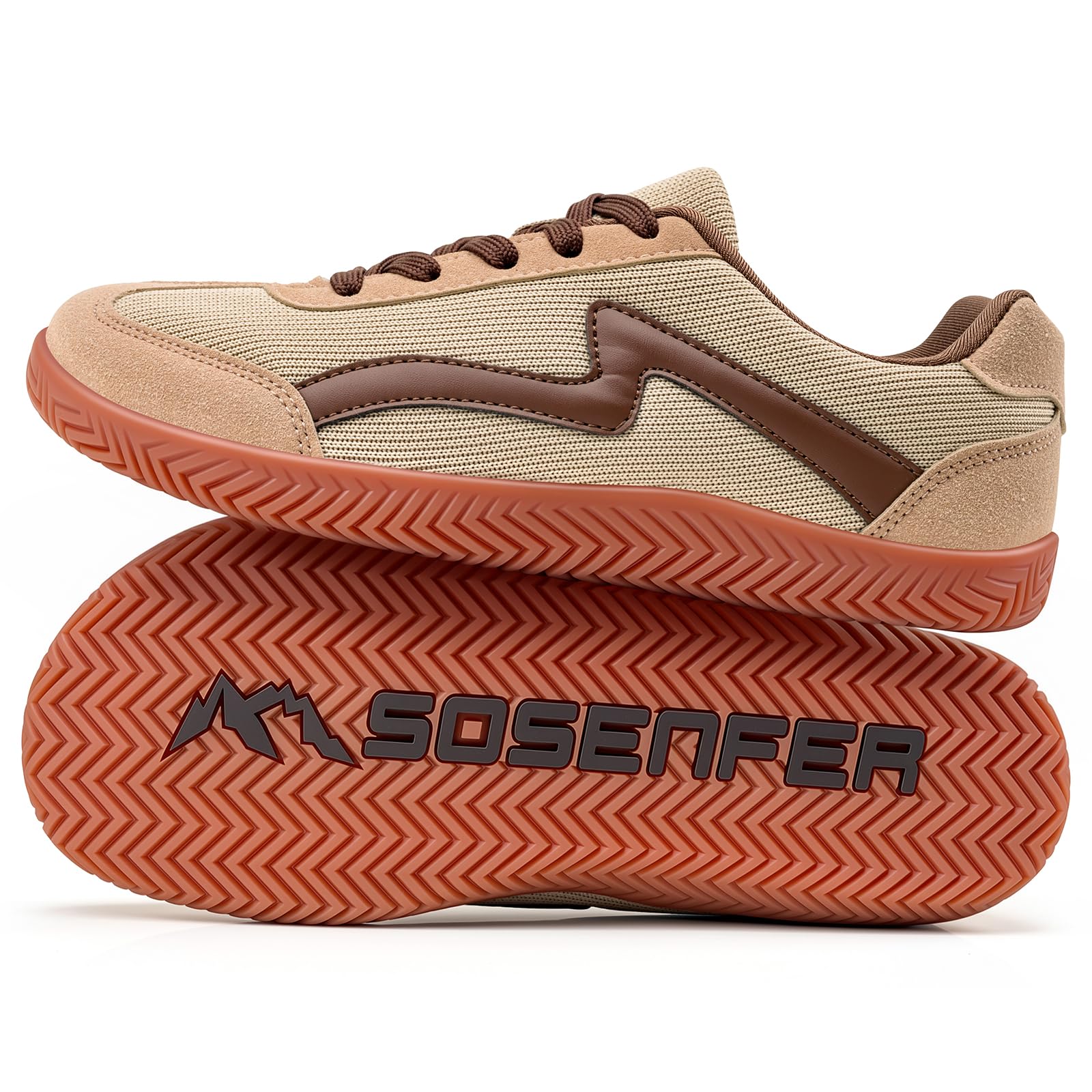 Sosenfer Barfußschuhe Damen Herren Minimalistische Sneaker Leicht Retro