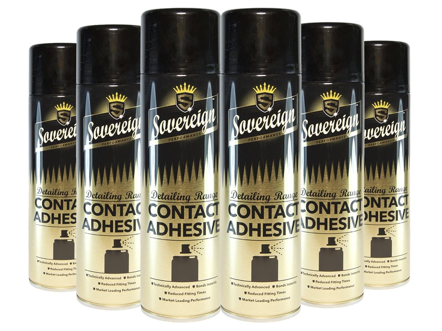 Sovereign Pro Contact Adhesive Spray Glue 500ML x 12 Cans Amazon.co