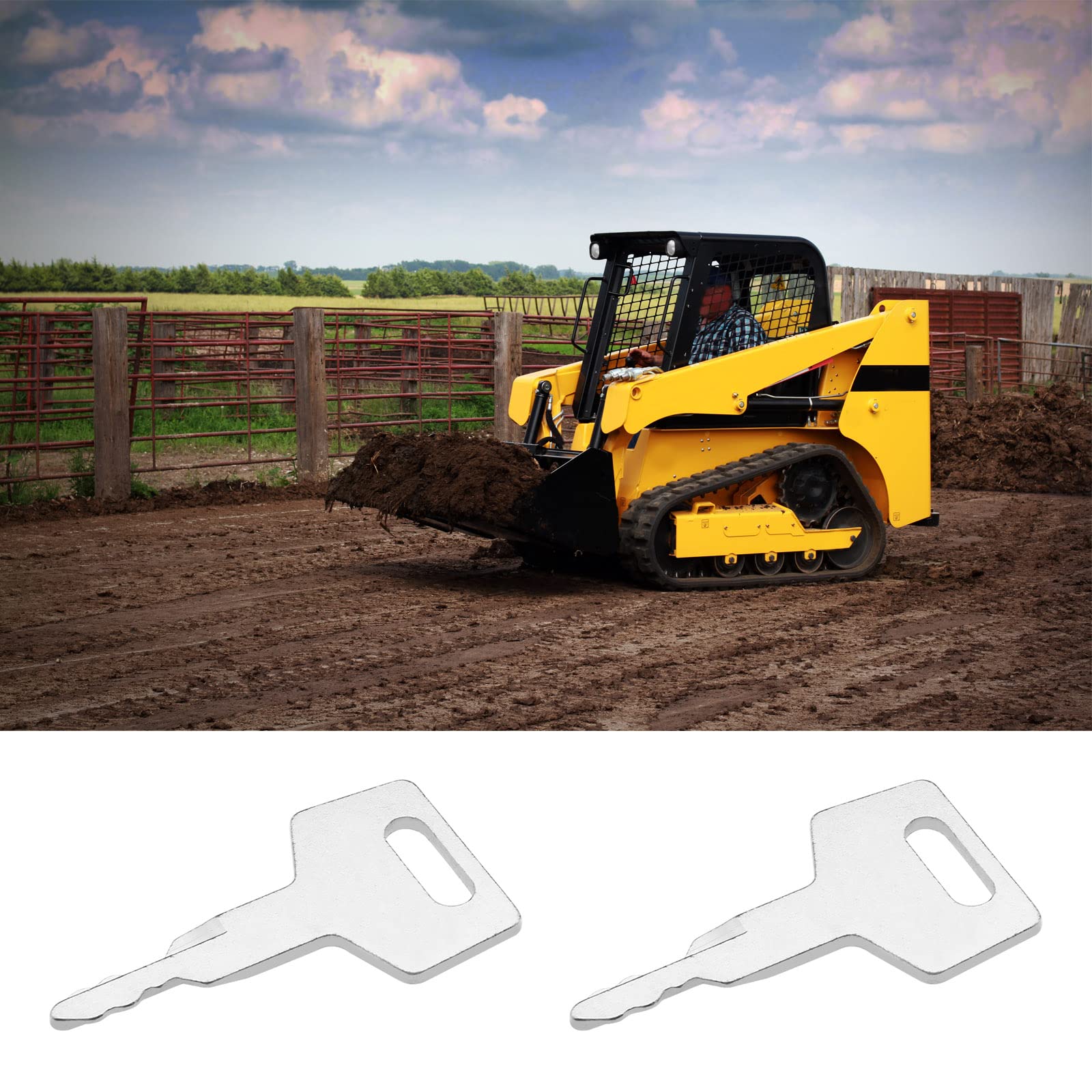 10 llaves de interruptor de encendido H806 17001-00019 compatibles con excavadoras Takeuchi