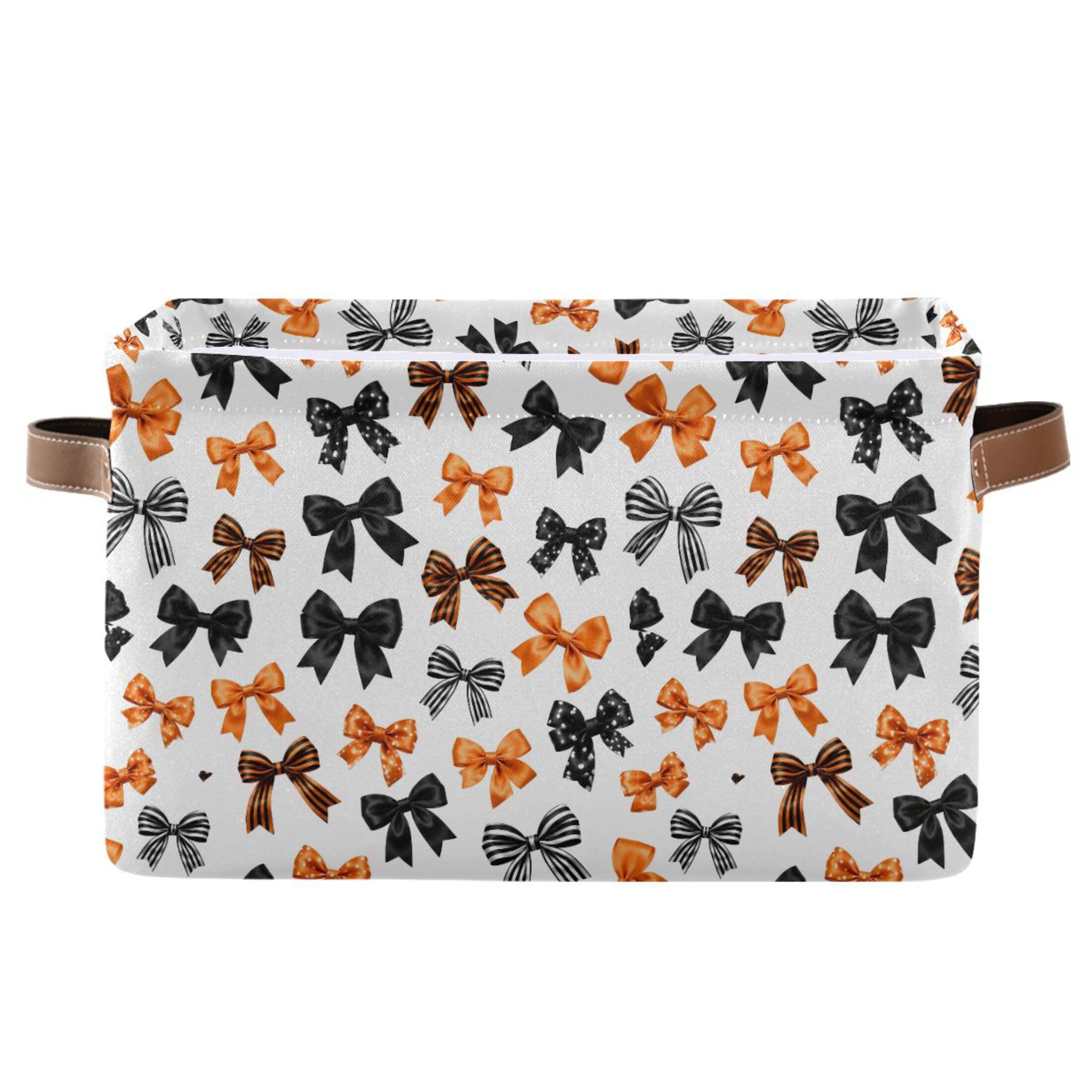 Fuauuyl Storage Basket with Handles, Foldable Canvas Storage Bin